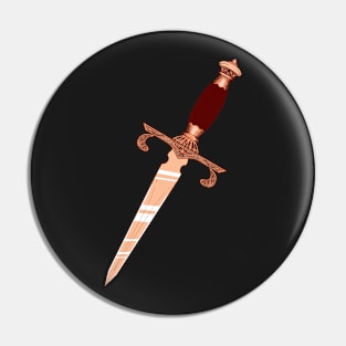 Rosy Dagger Pin