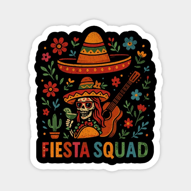 Fiesta Squad Magnet by HippieVic