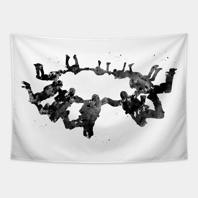 Team Group Skydiver Tapestry by erzebeth