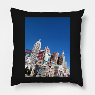 The "New York New York" Hotel and Casino in Las Vegas, Nevada Pillow