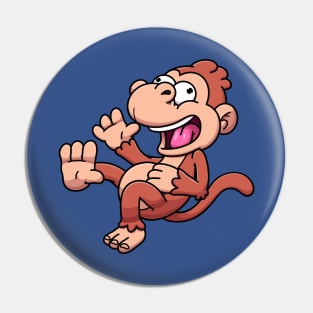 Crazy Laughing Monkey Pin