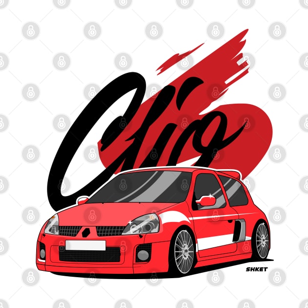 Clio V6 Phase2 Red by shketdesign