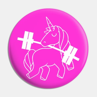 Barbell Unicorn, fitness girl, gym girl Pin