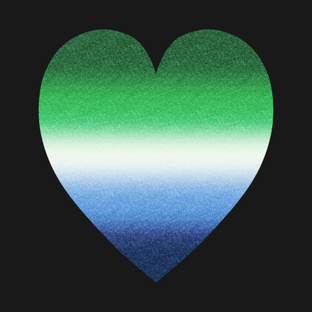 Gay Male Pride Heart by JustGottaDraw