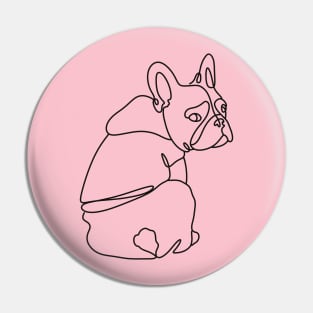 Cute Bulldog Dog Pin