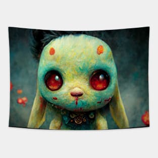 Green undead bunny Tapestry