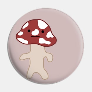 Mushroom Man Pin