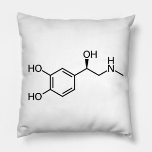 Adrenaline Epinephrine Chemistry Molecule Structure Pillow