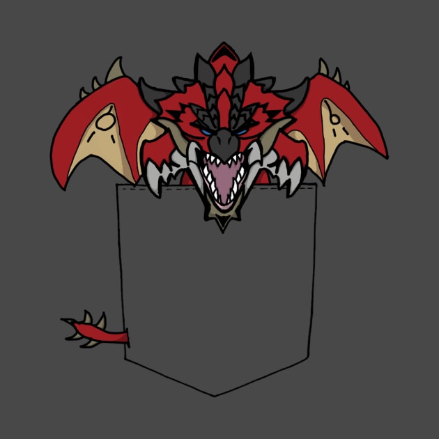 Rathalos Pocket Monster by frostwhitewulf