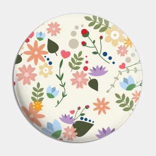 Colorful flowers Pin