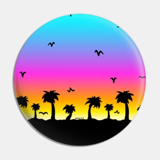 Sunset On The Beach Pin