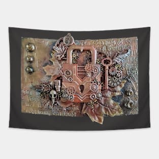 Steampunk Padlock Tapestry