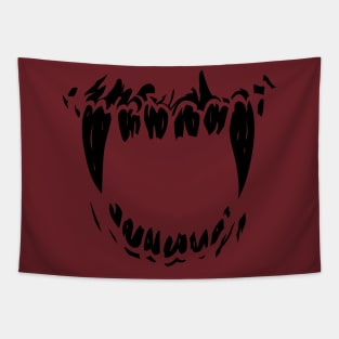 Monster Fangs - Vampire Fangs - Zombie Fangs - horror, goth, creepy Tapestry