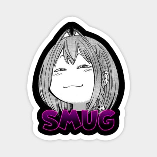 Waifu Smug Funny Anime Girl Magnet