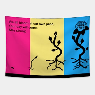 Time to Bloom (Pansexual) Tapestry