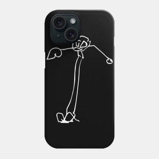 Kids Artwork Stick Man Fun Phone Case
