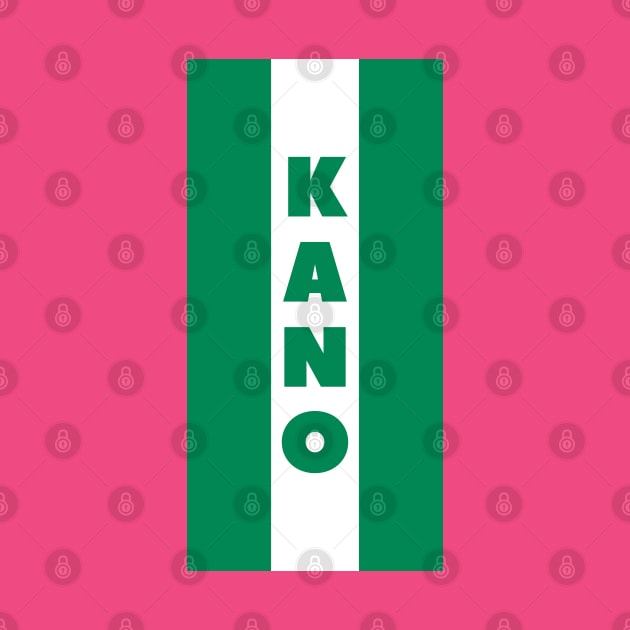 Kano City in Nigerian Flag Vertical by aybe7elf