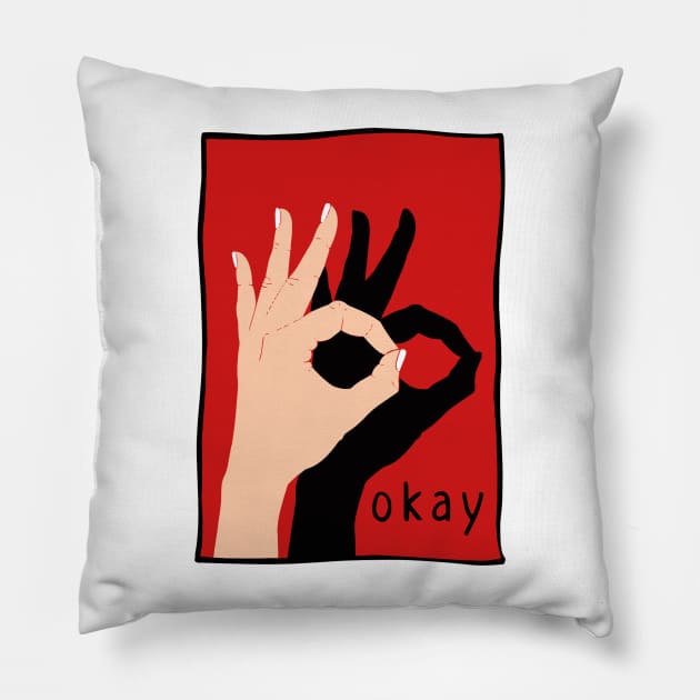 Okay Pillow by Lolebomb