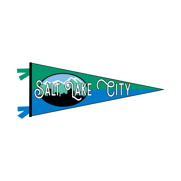 Salt Lake City Flag Pennant by zsonn