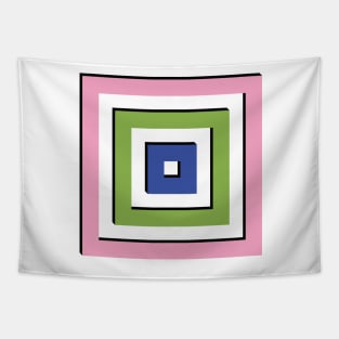 Geometric Squares Tapestry