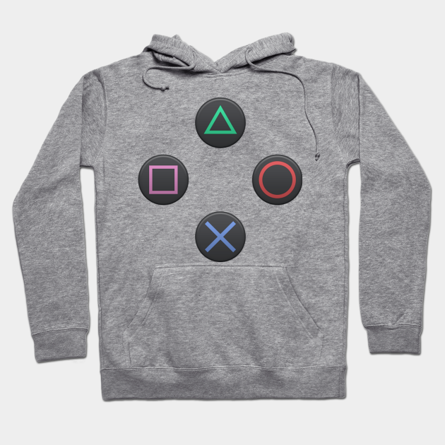 Ps4 Controller Buttons Playstation Hoodie Teepublic