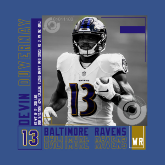 Discover Devin Duvernay Football Edit Tapestries Ravens - Devin Duvernay - T-Shirt