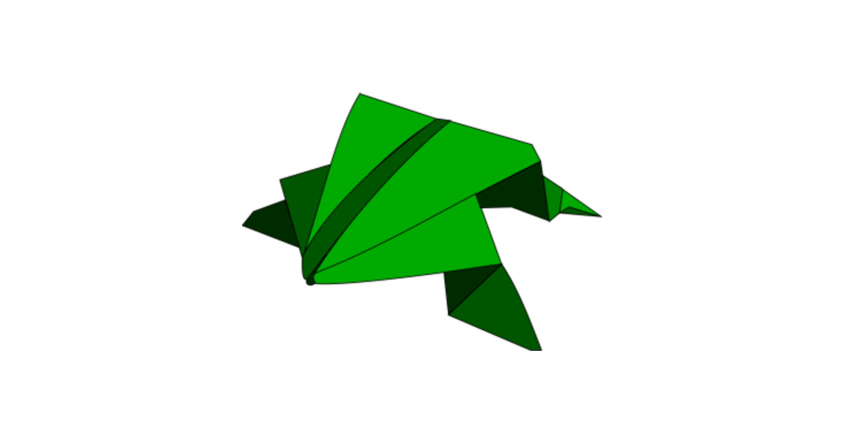 Limited Edition Exclusive Origami Jumping Frog By Nuenafiperdesign