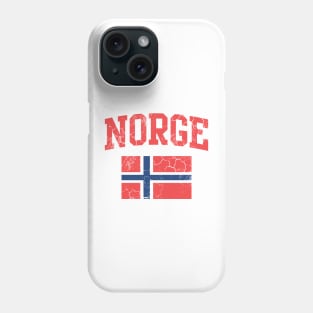 Norge Flag Norwegian Family Norway Vintage Fade Phone Case