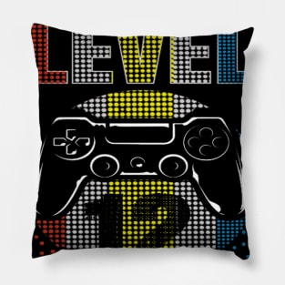 Official Teenager 12th Birthday T-Shirt Level 12 Unlocked Pillow