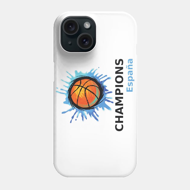 Spain - Basketball World Champion Phone Case by FarStarDesigns
