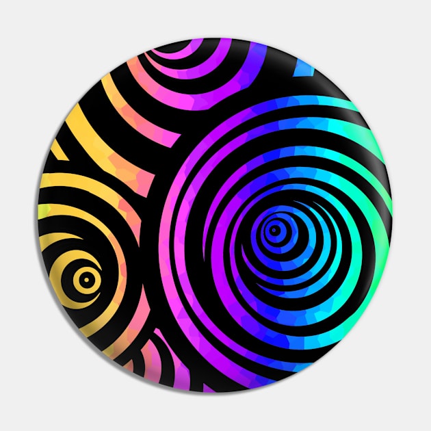 Color Whirl 3D Pin by SartorisArt1
