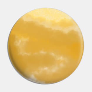 Yellow Color Therapy Clouds Pin