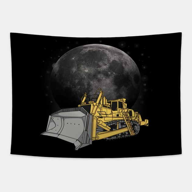 Dozer In Space Tapestry by damnoverload