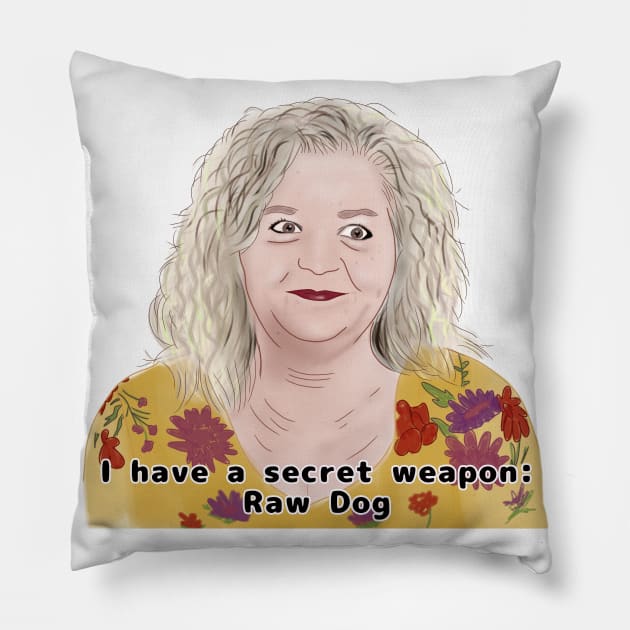 baby girl Lisa - secret weapon Pillow by Ofthemoral