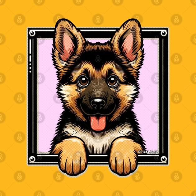 German Shepherd Pup by Sketchy