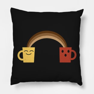 My Coffee Needs Coffee Funny Caffeine Rainbow Pillow