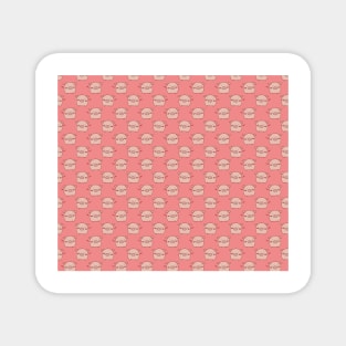 Pink Piggy Pattern Magnet