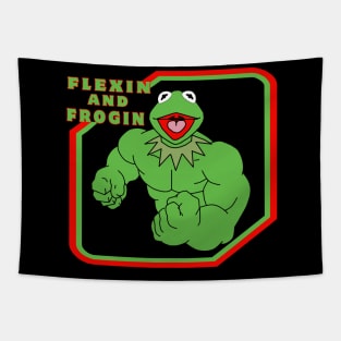 Muppets Kermit The Muscle Frog Tapestry