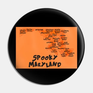 Spooky Maryland Pin