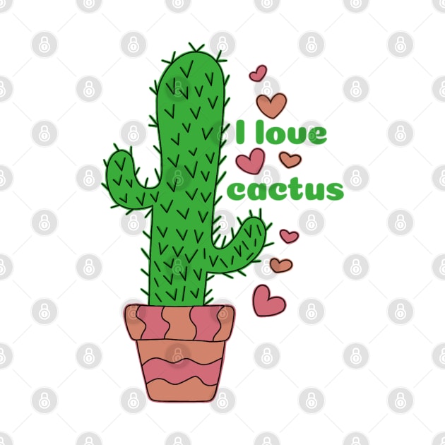 I love cactus by Konan Romanoff Art