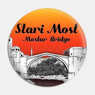 Stari Most Mostar Bridge Pin