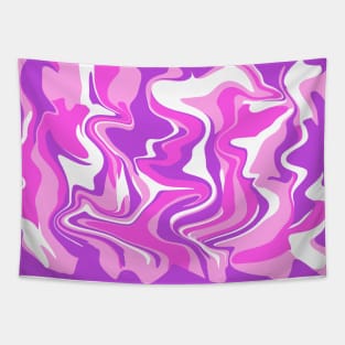 Abstract Marble Swirl Texture - Pink - Purple Tones Inspired Organic Flow Tapestry