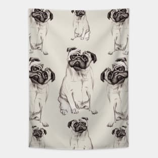 Pugs Tapestry