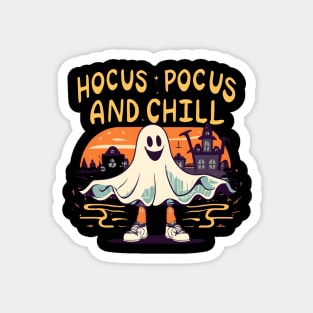 Hocus Pocus and chill ghost Magnet