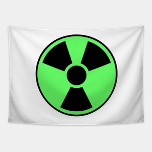 Nuclear radiation sign, nuclear warning symbol - radiation, energy, atomic power Tapestry