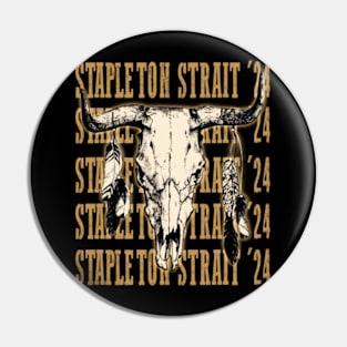 Country Stars '24: Trendy Tee Promoting Stapleton & Strait's Campaign Pin