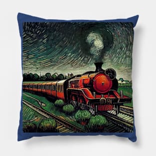 Starry Night Wizarding Express Train Pillow