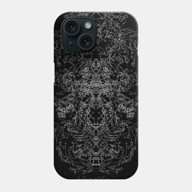 Rorschach psychedelic Phone Case by MetaRagz