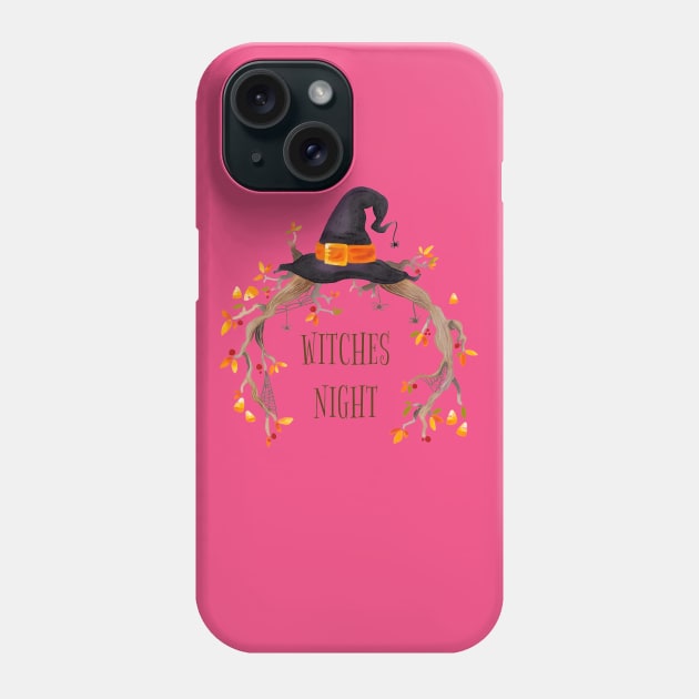 Witches Night Design Phone Case by Mako Design 