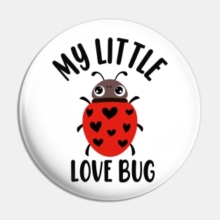 Ladybird Bug Ladybug Heart Shape My Little Love Bugs Pin